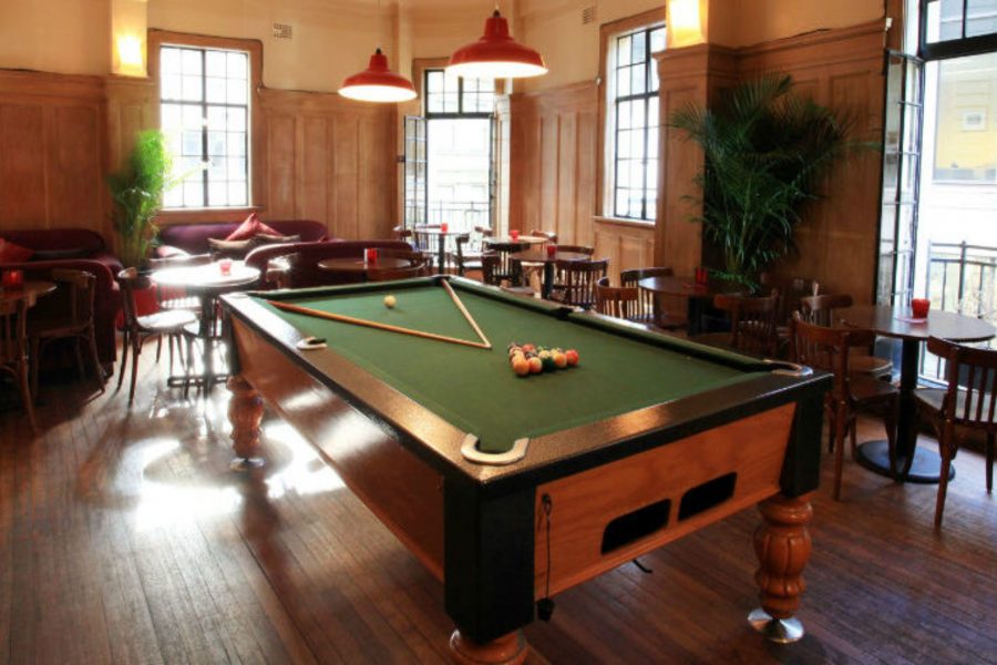 The-Grand-Hotel-Pool-Room-Table Bucks-Party-Ideas-Sydney